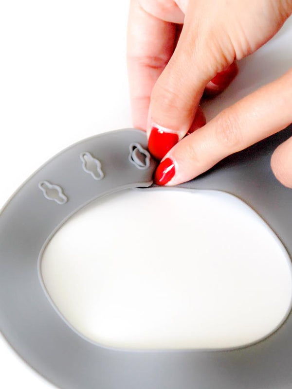 Babyjem Mini Silikon Önlük - Gri