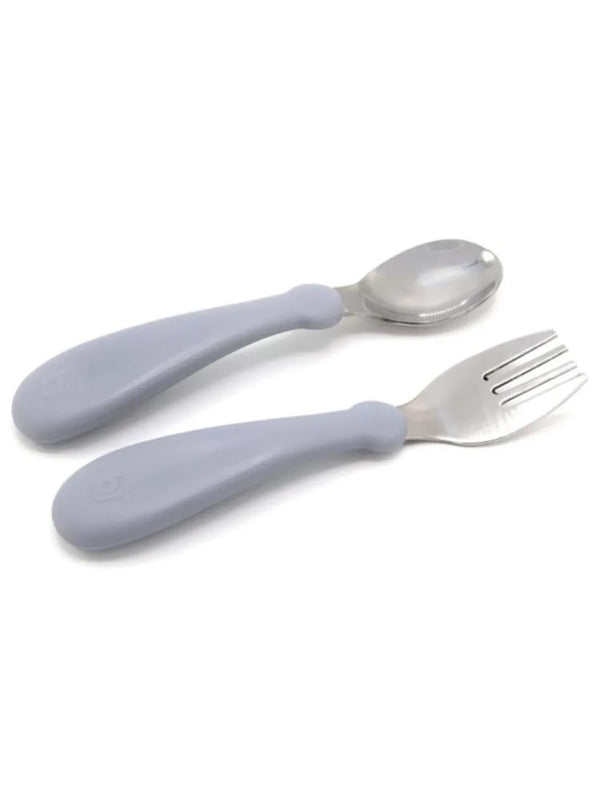Babyjem Paslanmaz Celık Catal Kasık Setı - Gri