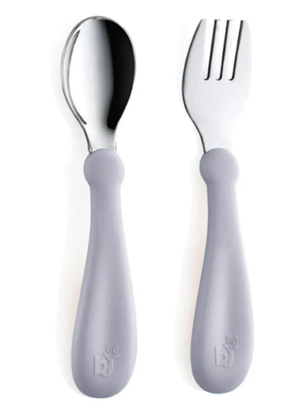 Babyjem Paslanmaz Celık Catal Kasık Setı - Gri