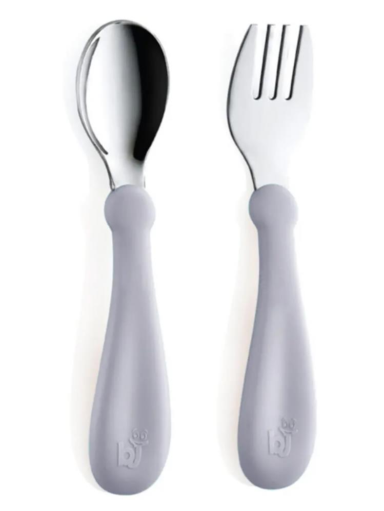 Babyjem Paslanmaz Celık Catal Kasık Setı - Gri