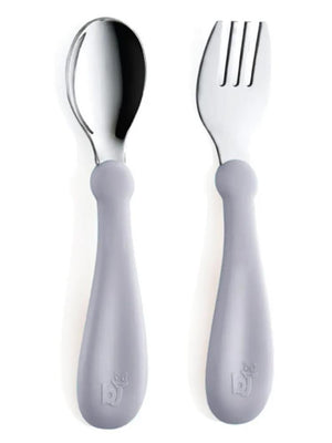 Babyjem Paslanmaz Celık Catal Kasık Setı - Gri