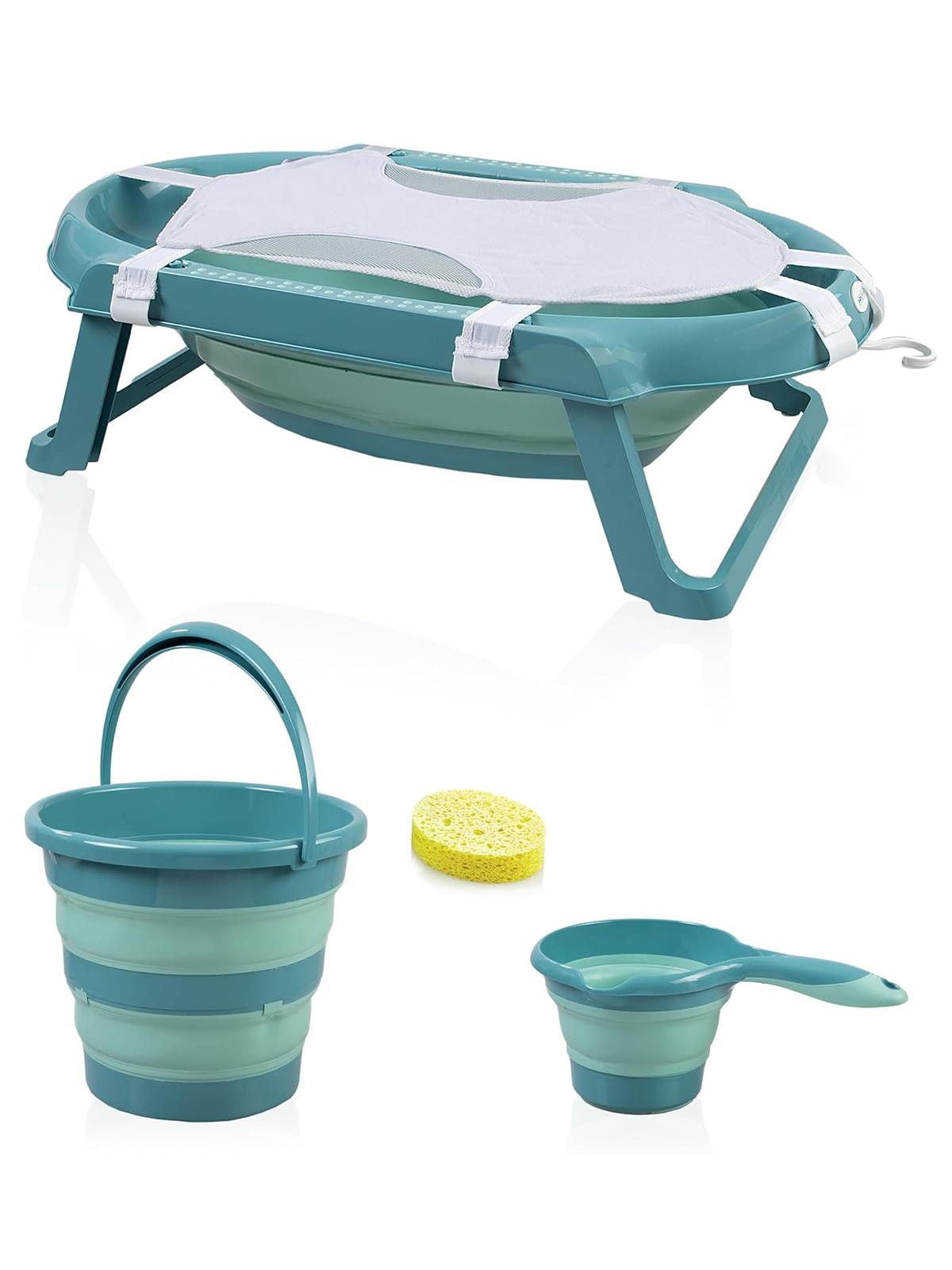 Babyjem Katlanır Banyo Seti 5'li - Mavi