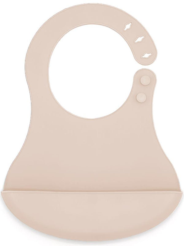 Babyjem Mini Silikon Önlük - Ekru