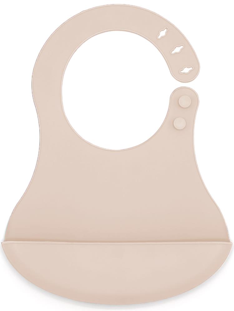 Babyjem Mini Silikon Önlük - Ekru