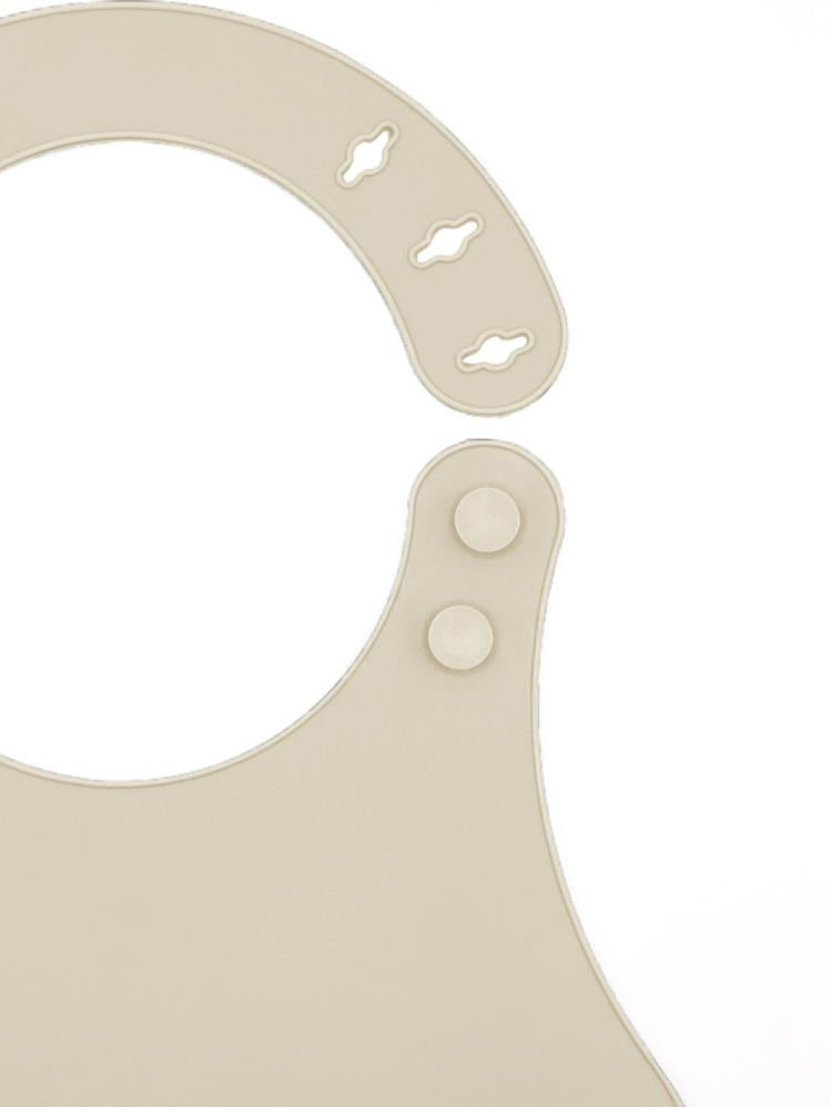 Babyjem Mini Silikon Önlük - Ekru