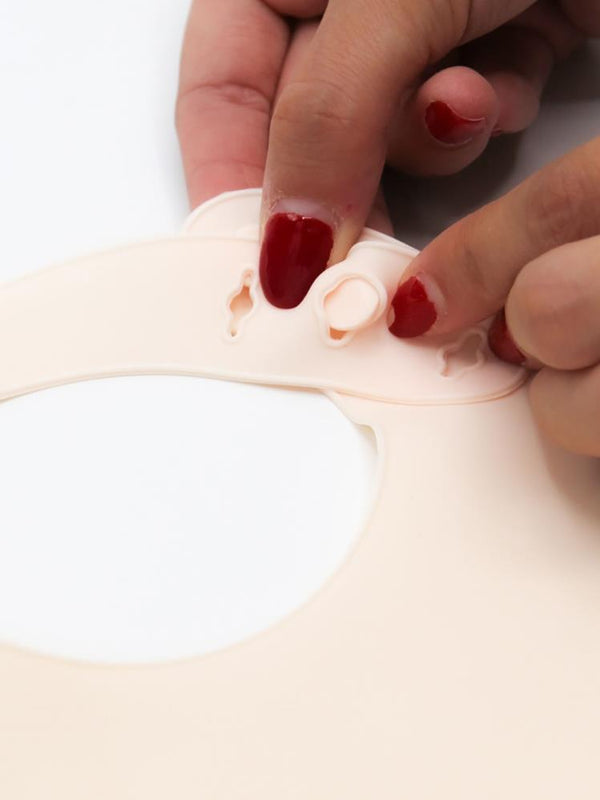 Babyjem Mini Silikon Önlük - Ekru