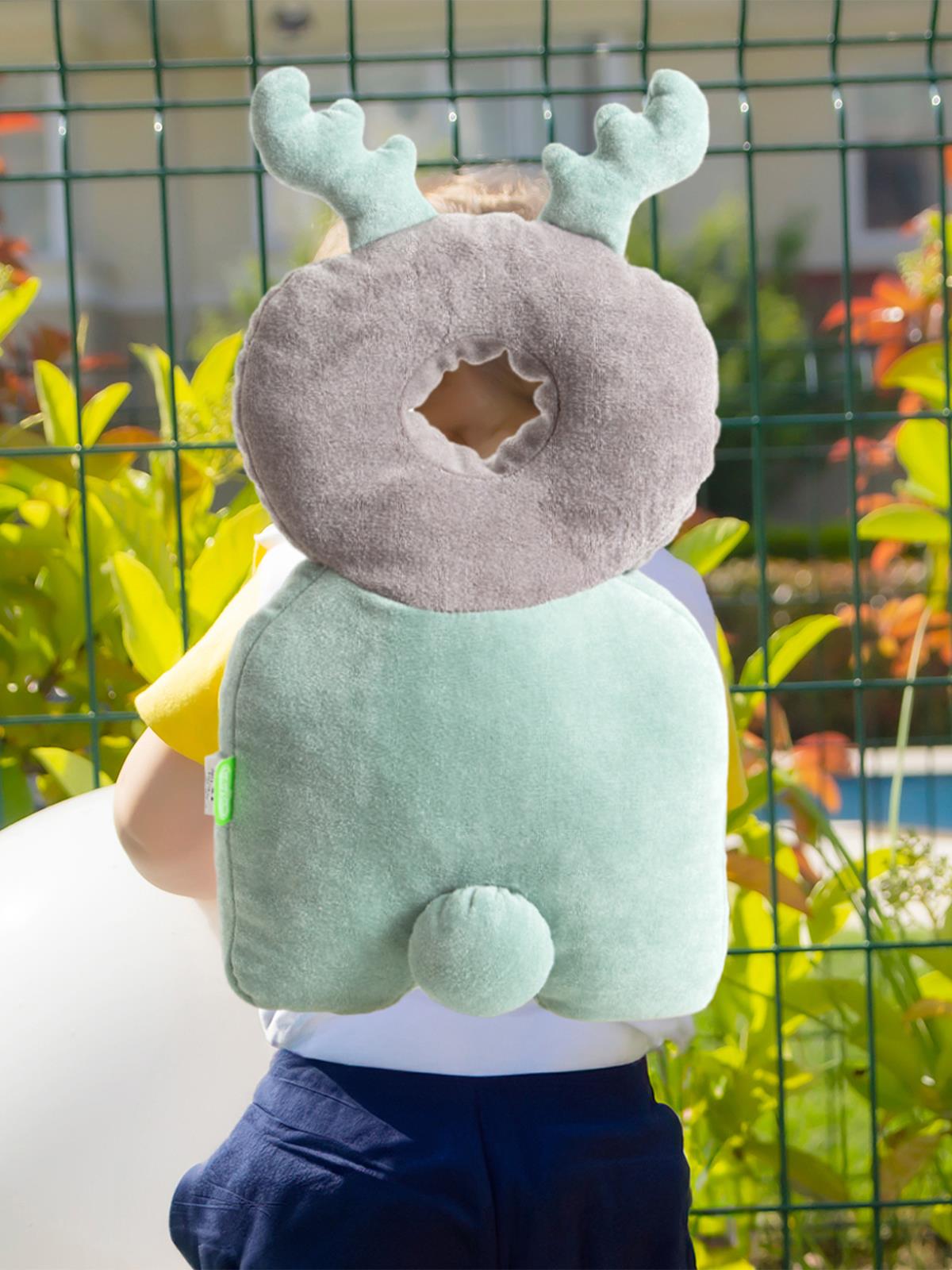 Babyjem Bebek Melek Kanadı Kadife Koruma Yastığı - Yeşil