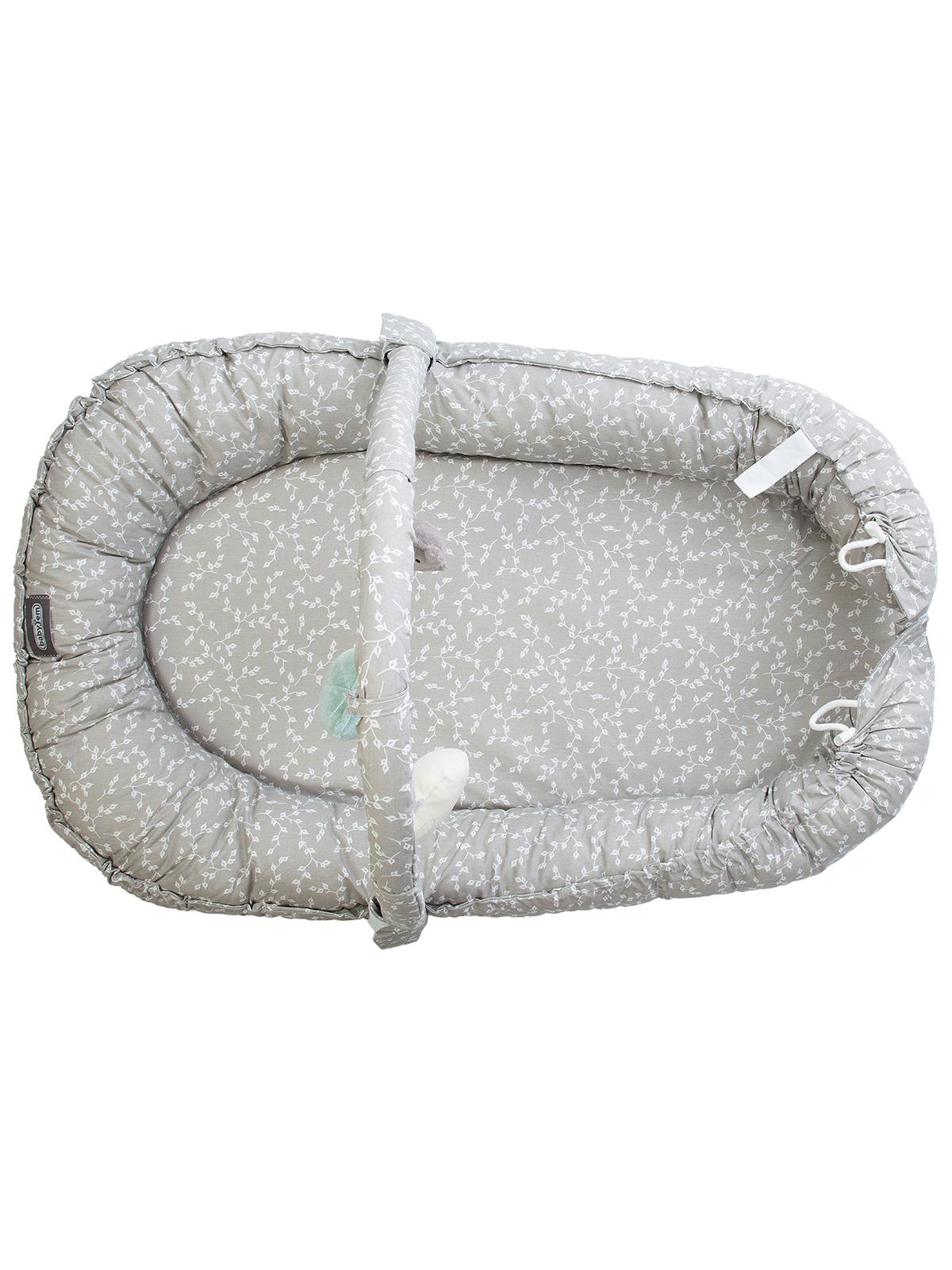 Babyjem Oyuncaklı Anne Baba Yanı Yatağı - Gri