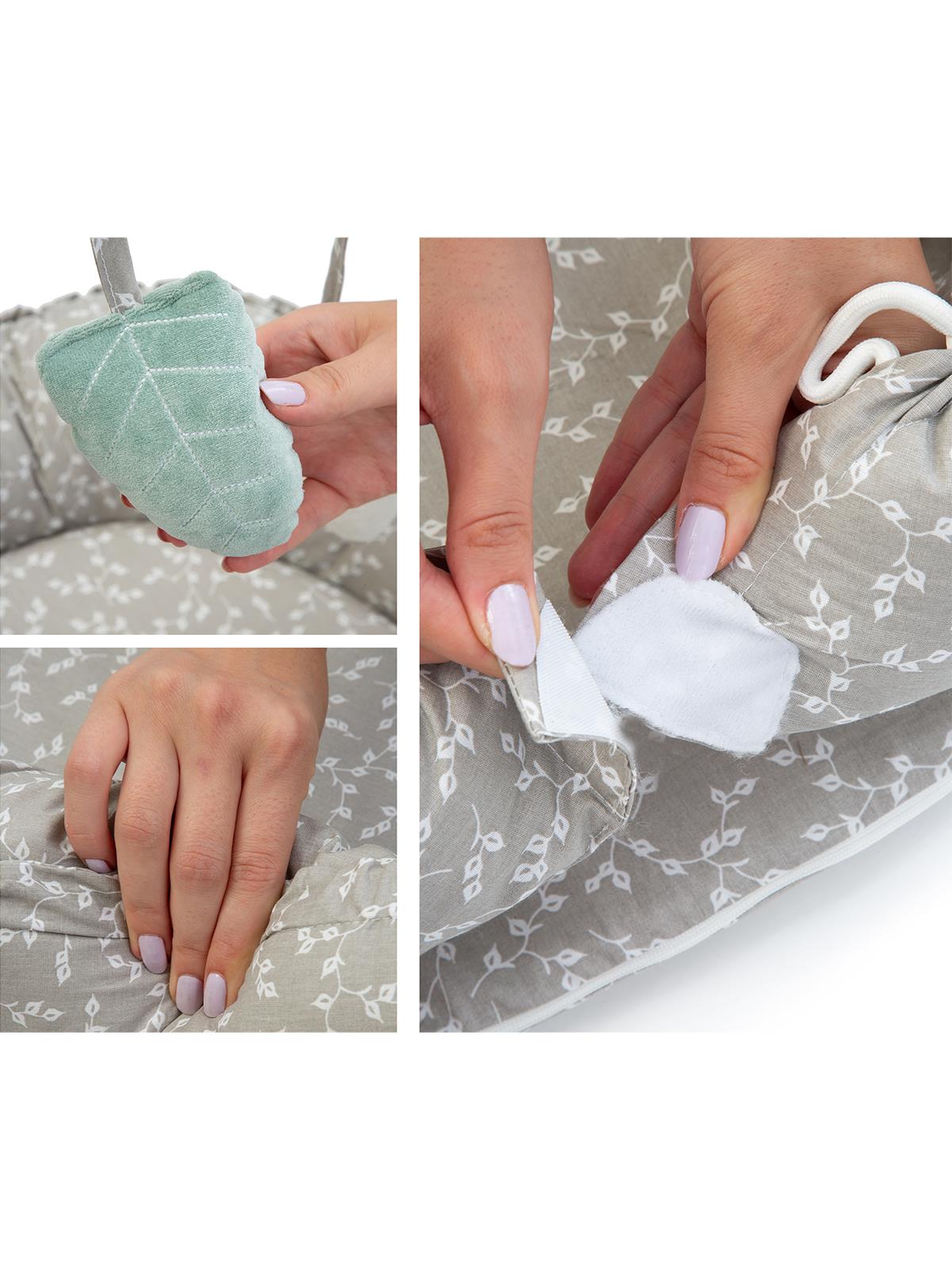 Babyjem Oyuncaklı Anne Baba Yanı Yatağı - Gri