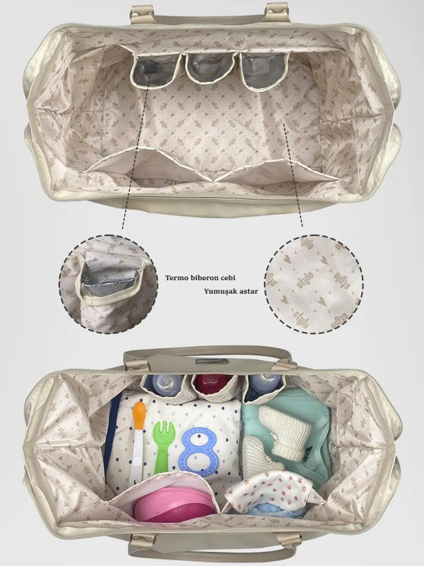 Stylo Mommy Bag  X Pro Bakım Çantası - Kahverengi