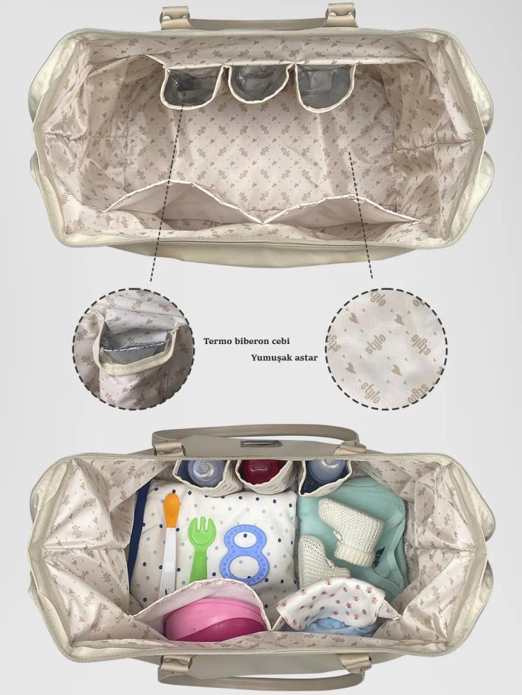 Stylo Mommy Bag  X Pro Bakım Çantası - Kahverengi