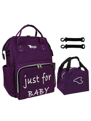 Stylo Star Takım Baskılı Just Bebek Bakım Çantası ve Termos Çanta  - Lila