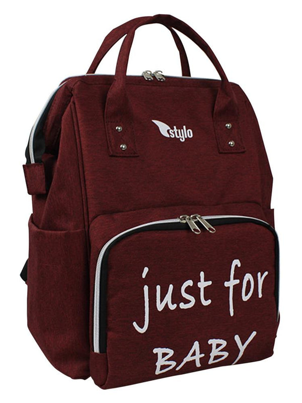 Stylo Star Takım Baskılı Just Bebek Bakım Çantası ve Termos Çanta  - Bordo