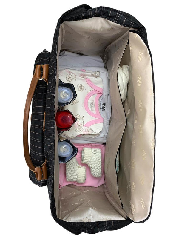 Stylo Milano Anne Bebek Bakım ve Kadın Çantası - Siyah