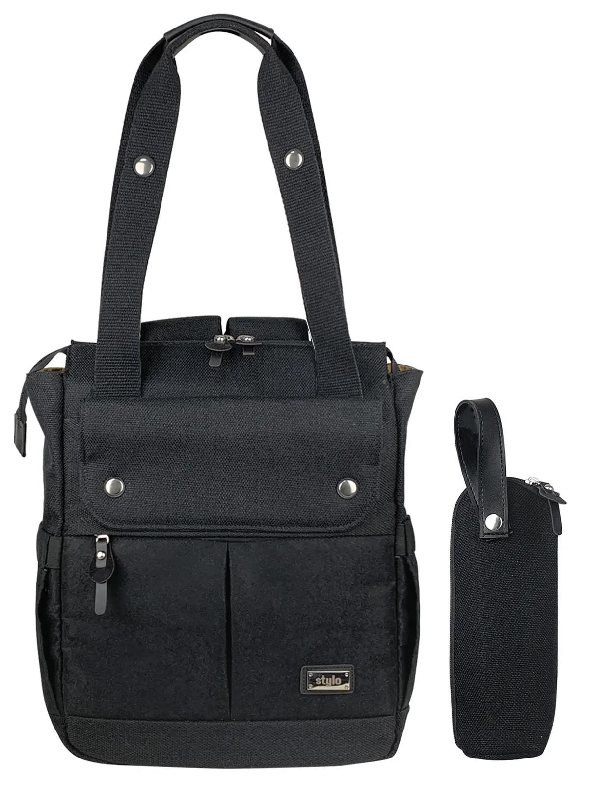 Stylo Platinum (2 In 1) Anne Bebek Bakım Sırt Ve Omuz Çantası - Siyah