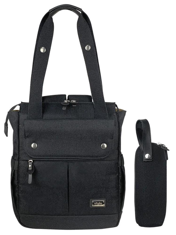 Stylo Platinum (2 In 1) Anne Bebek Bakım Sırt Ve Omuz Çantası - Siyah