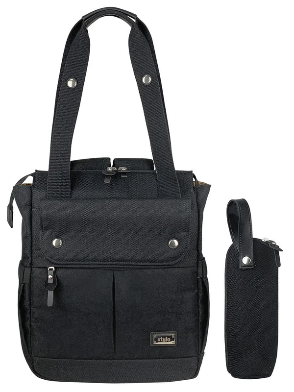 Stylo Platinum (2 In 1) Anne Bebek Bakım Sırt Ve Omuz Çantası - Siyah