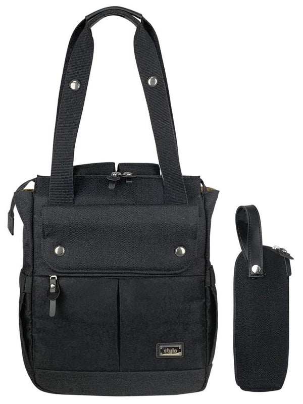 Stylo Platinum (2 In 1) Anne Bebek Bakım Sırt Ve Omuz Çantası - Siyah