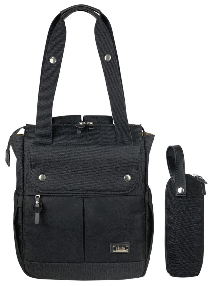 Stylo Platinum (2 In 1) Anne Bebek Bakım Sırt Ve Omuz Çantası - Siyah