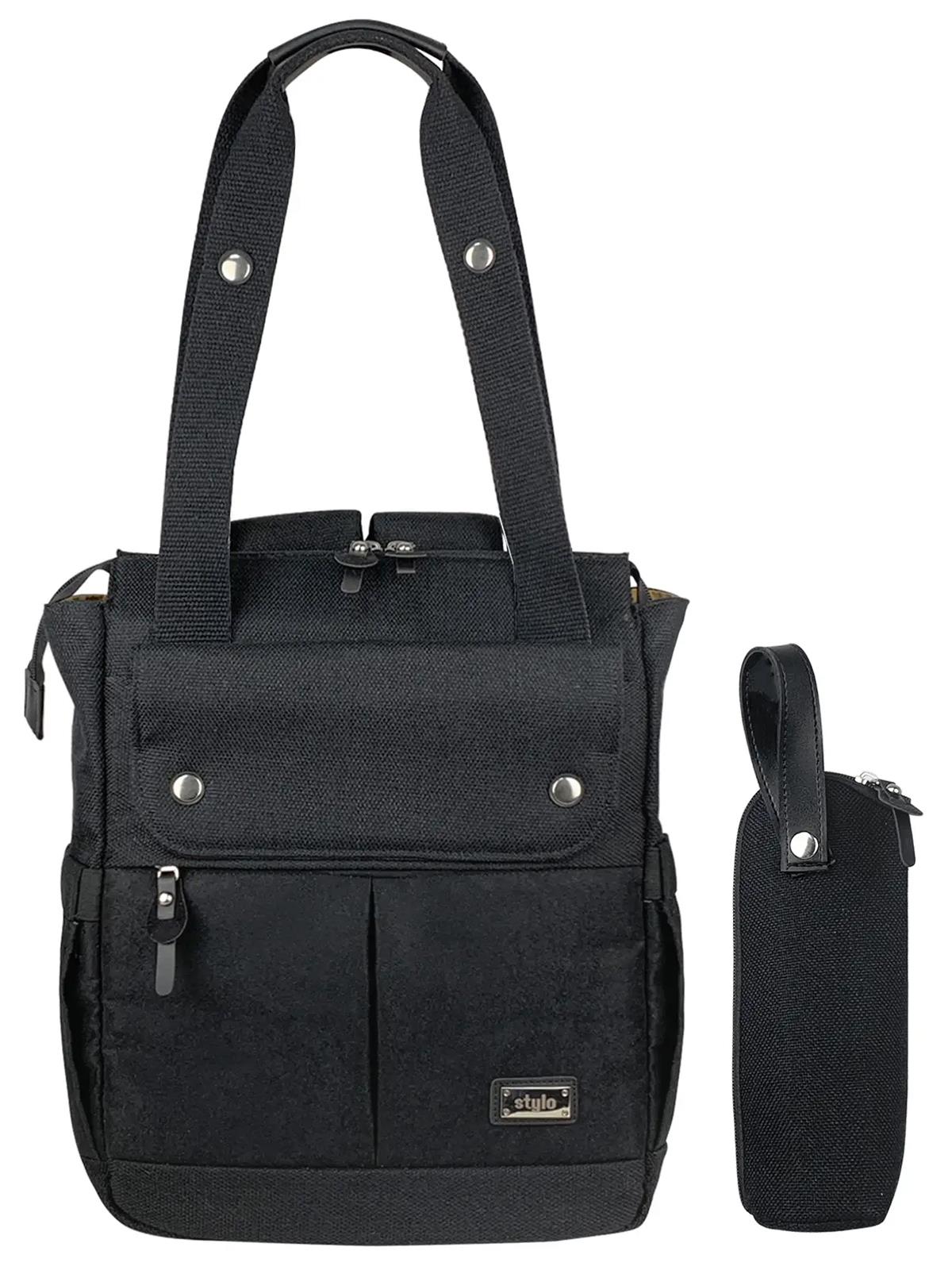 Stylo Platinum (2 In 1) Anne Bebek Bakım Sırt Ve Omuz Çantası - Siyah