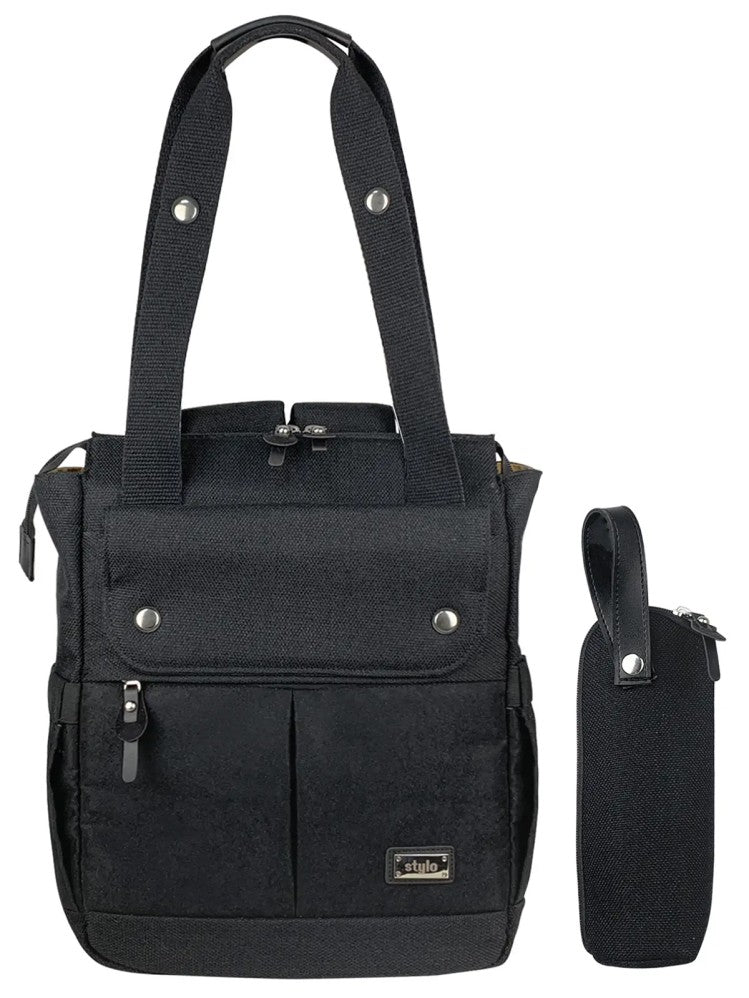 Stylo Platinum (2 In 1) Anne Bebek Bakım Sırt Ve Omuz Çantası - Siyah