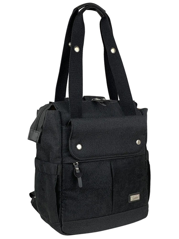 Stylo Platinum (2 In 1) Anne Bebek Bakım Sırt Ve Omuz Çantası - Siyah