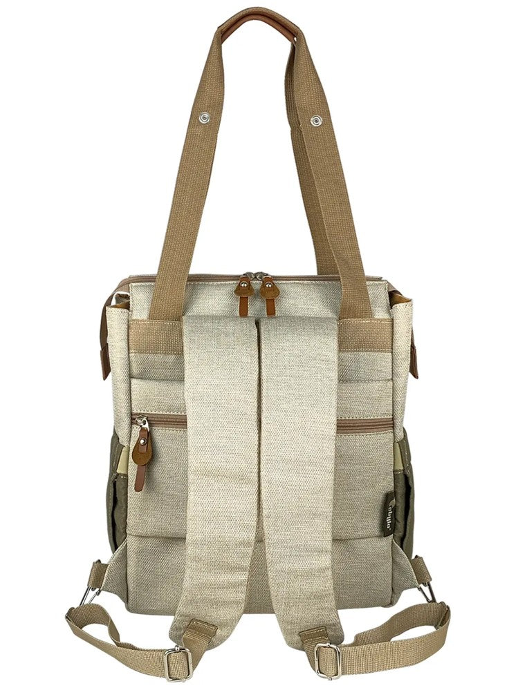 Stylo Platinum (2 In 1) Anne Bebek Bakım Sırt Ve Omuz Çantası - Bej