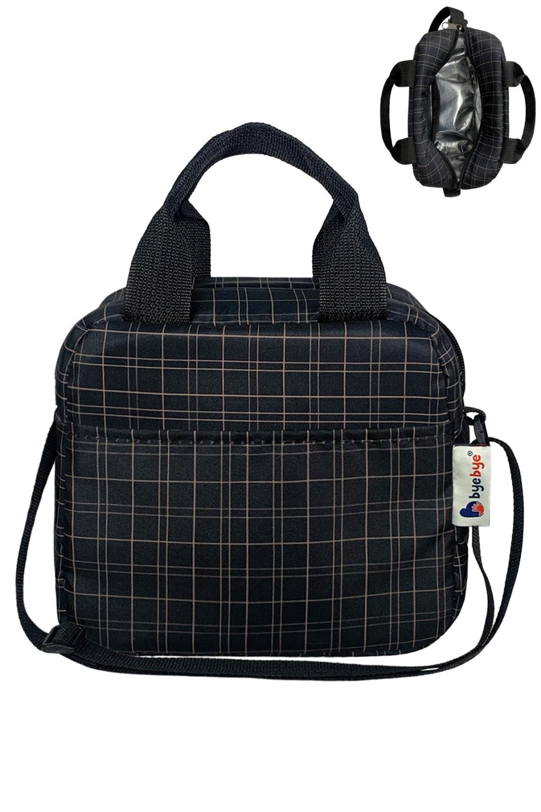 Stylo Çanta  Bye Bye Lunch Omuz Askılı Beslenme Çantası ve Termos Yemek Taşıma Çantası - Siyah