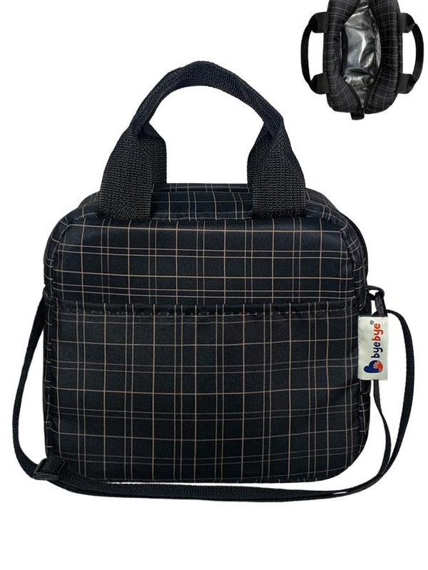 Stylo Bye Bye Lunch Omuz Askılı Beslenme Çantası ve Termos Yemek Taşıma Çantası - Siyah
