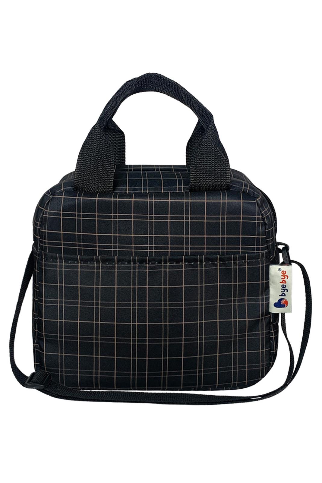 Stylo Çanta  Bye Bye Lunch Omuz Askılı Beslenme Çantası ve Termos Yemek Taşıma Çantası - Siyah