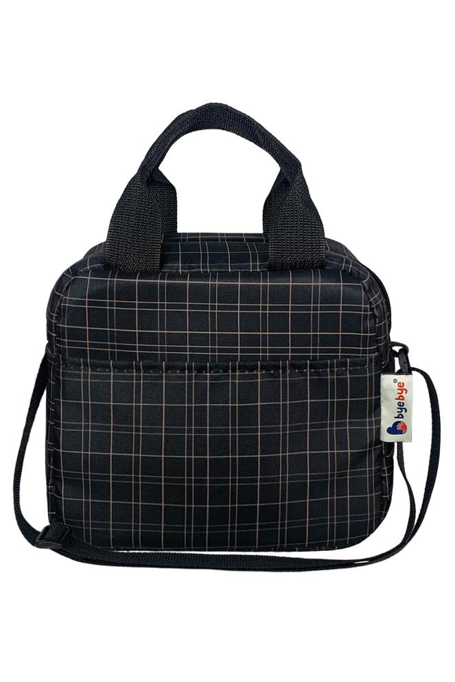 Stylo Bye Bye Lunch Omuz Askılı Beslenme Çantası ve Termos Yemek Taşıma Çantası - Siyah
