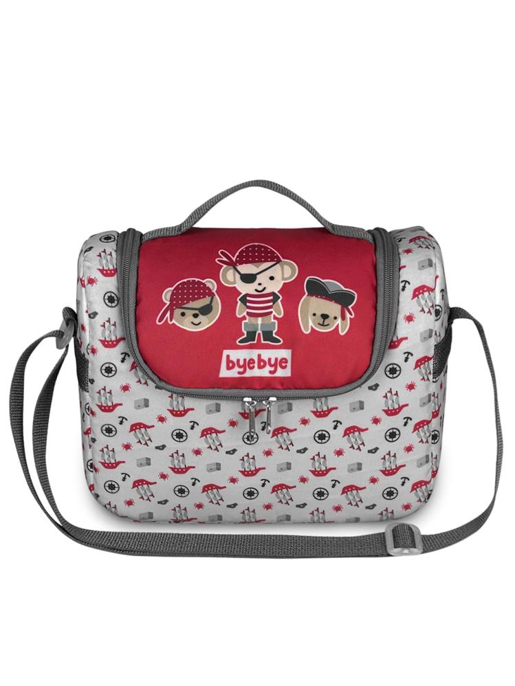 Bye Bye Yummy El ve Omuz Termos Beslenme Çantası - Kırmızı