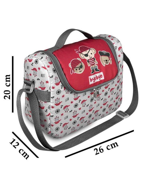 Bye Bye Yummy El ve Omuz Termos Beslenme Çantası - Kırmızı