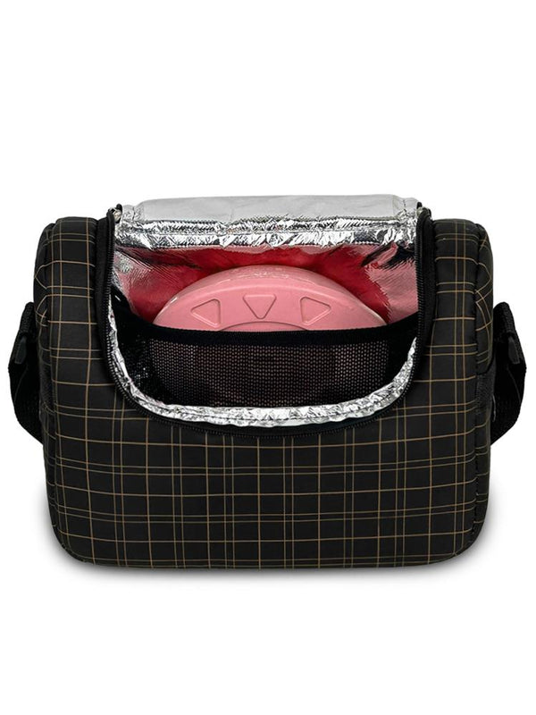 Bye Bye Yummy El ve Omuz Termos Beslenme Çantası - Siyah