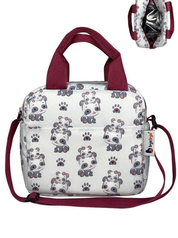 Stylo Bye Bye Lunch Omuz Askılı Beslenme Çantası ve Termos Yemek Taşıma Çantası - Bordo