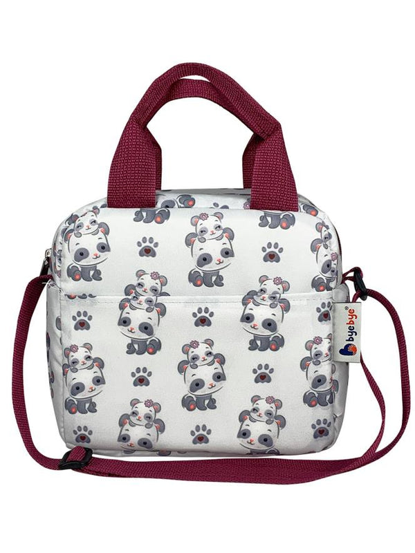 Stylo Bye Bye Lunch Omuz Askılı Beslenme Çantası ve Termos Yemek Taşıma Çantası - Bordo