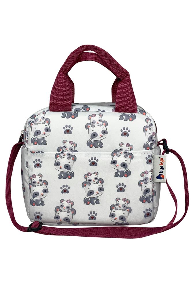 Stylo Bye Bye Lunch Omuz Askılı Beslenme Çantası ve Termos Yemek Taşıma Çantası - Bordo