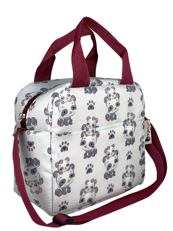 Stylo Bye Bye Lunch Omuz Askılı Beslenme Çantası ve Termos Yemek Taşıma Çantası - Bordo