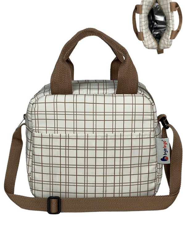 Stylo Bye Bye Lunch Omuz Askılı Beslenme Çantası ve Termos Yemek Taşıma Çantası - Bej