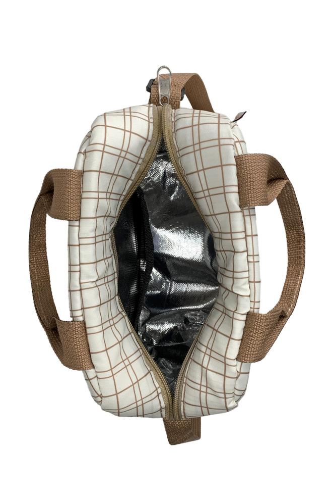 Stylo Bye Bye Lunch Omuz Askılı Beslenme Çantası ve Termos Yemek Taşıma Çantası - Bej