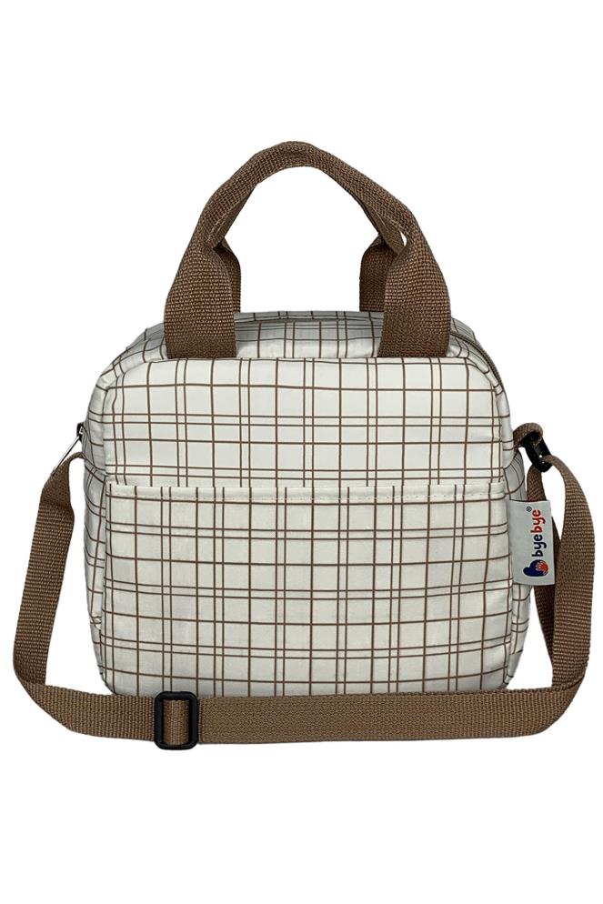 Stylo Bye Bye Lunch Omuz Askılı Beslenme Çantası ve Termos Yemek Taşıma Çantası - Bej