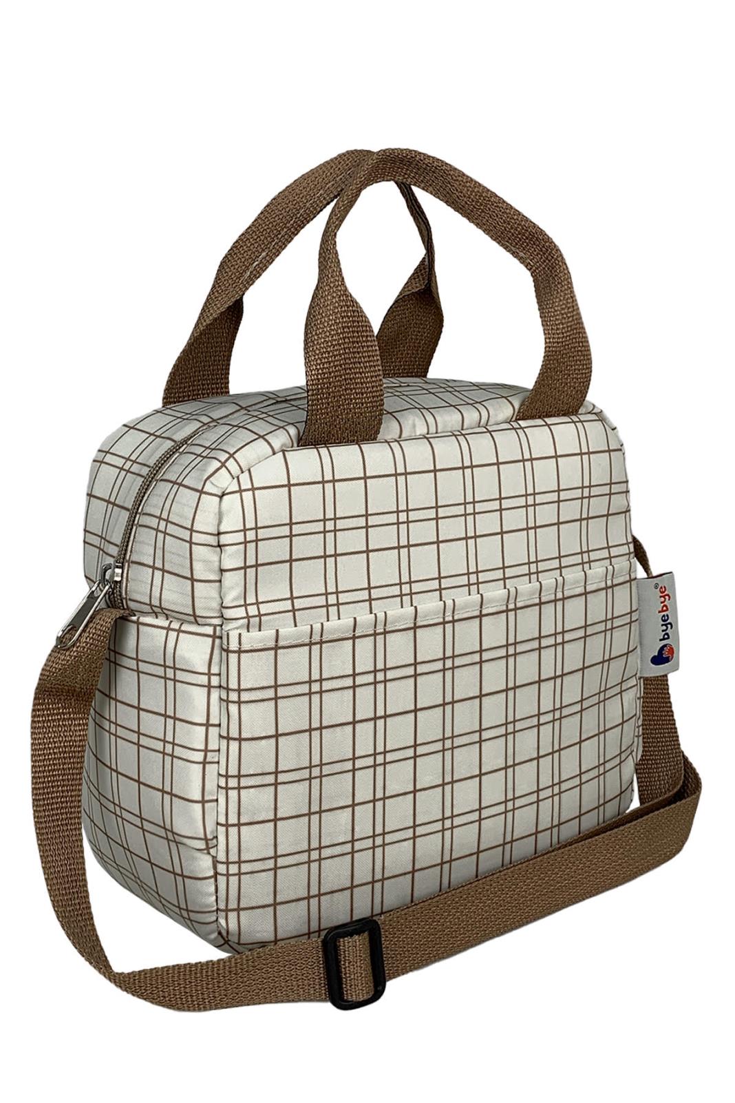 Stylo Çanta  Bye Bye Lunch Omuz Askılı Beslenme Çantası ve Termos Yemek Taşıma Çantası - Bej