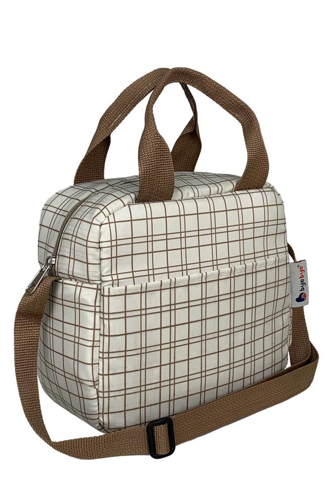 Stylo Bye Bye Lunch Omuz Askılı Beslenme Çantası ve Termos Yemek Taşıma Çantası - Bej