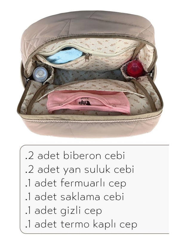 Stylo Powder Anne Bebek Bakım ve Kadın Çantası - Bej