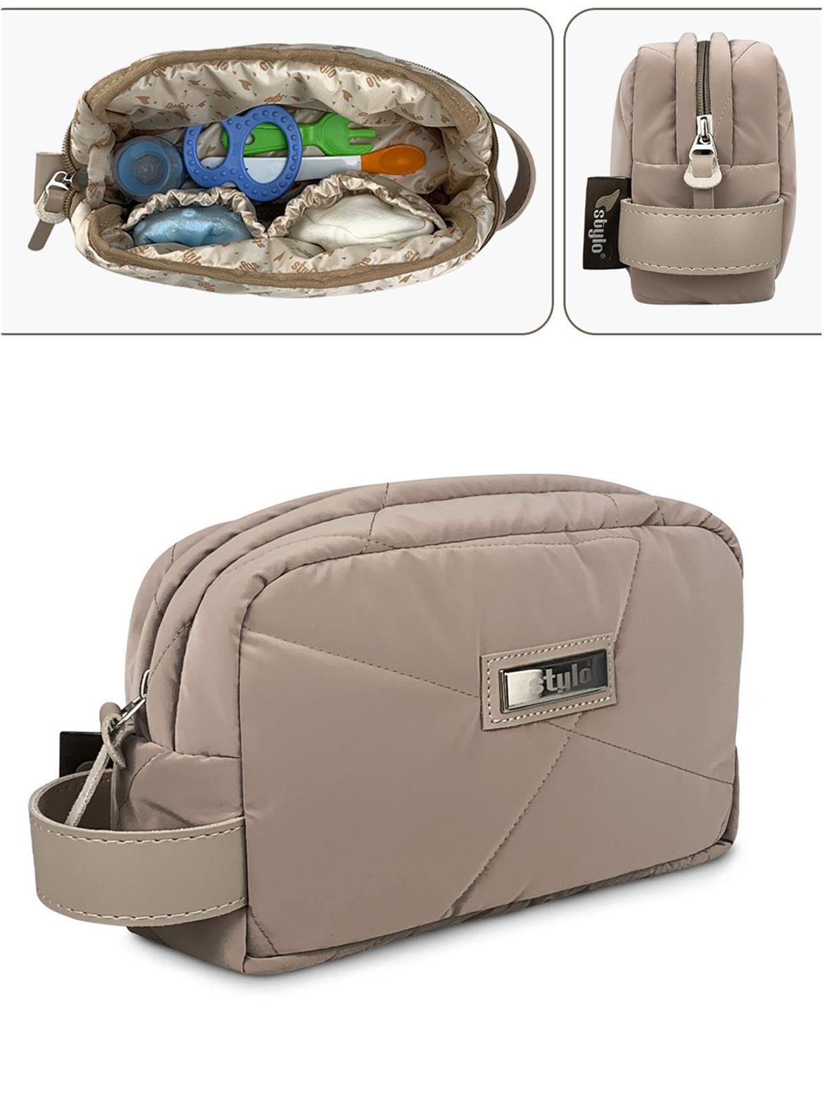 Stylo Powder Anne Bebek Bakım ve Kadın Çantası - Bej