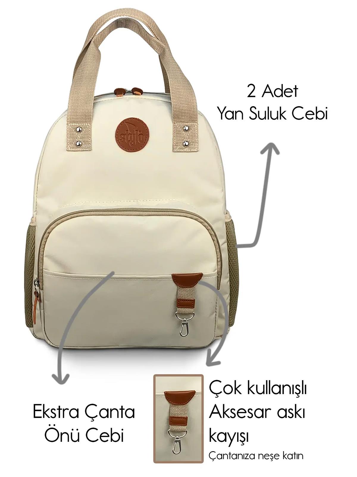 Stylo Popi Anne Bebek Bakım ve Sırt Çantası - Bej