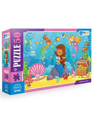 Focus Games Deniz Kızı Puzzle 50 Parça Renkli