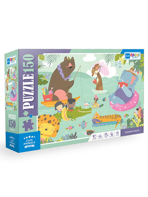 Focus Games Sevimli Hayvanlar Puzzle 150 Parça Renkli