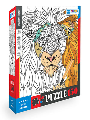 Blue Focus Aslan Boyanabilir 150 Parça Puzzle