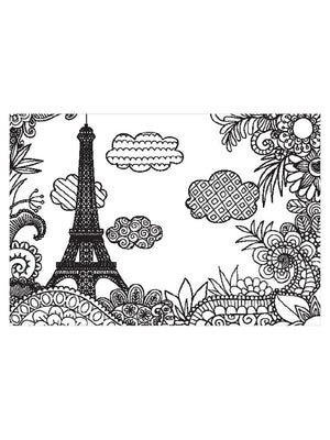 Blue Focus Eyfel Kulesi Boyanabilir Puzzle 200 Parça